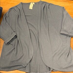 Dry Goods L Lightweight Open-Front Knit Cardigan - Blue